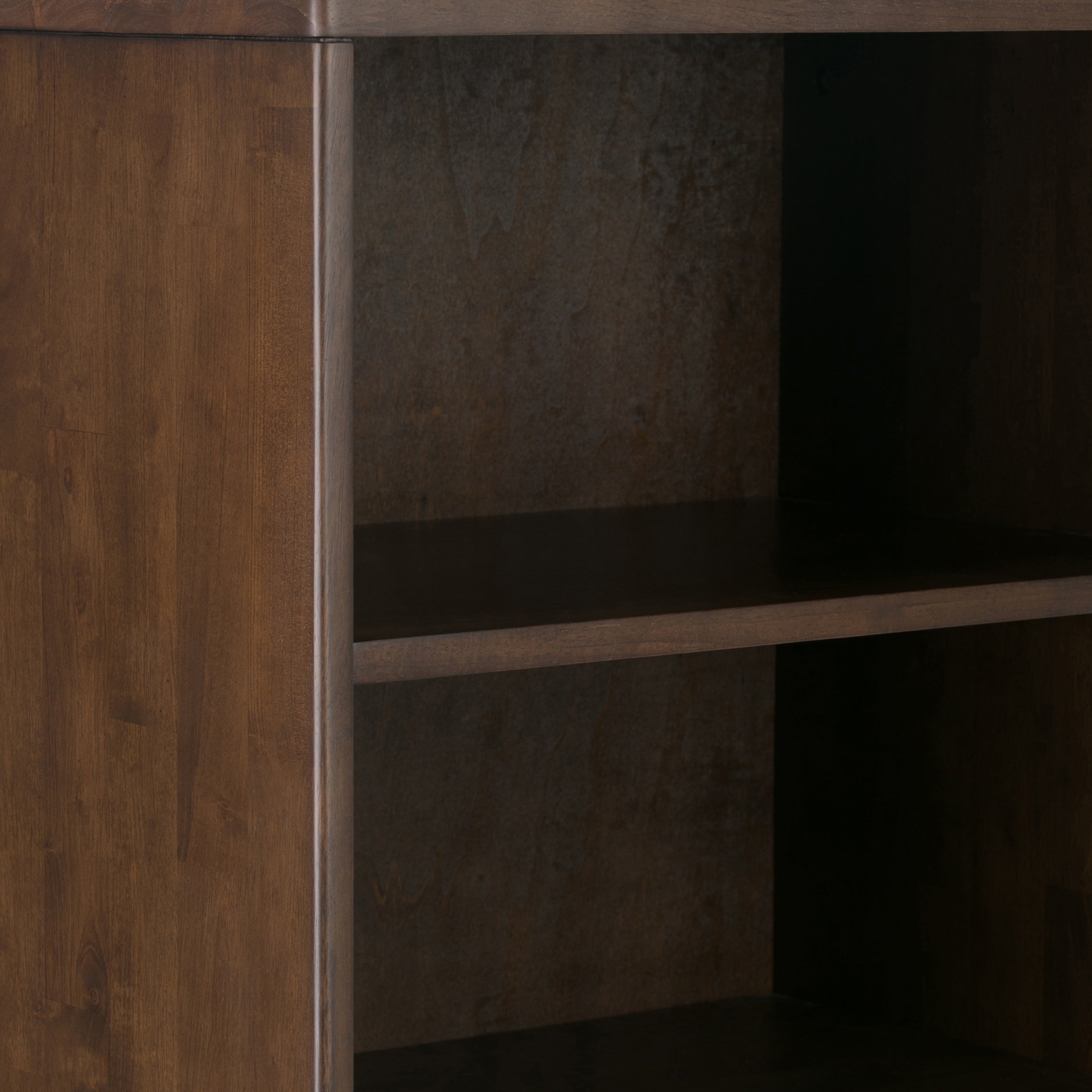 Harper - Bookcase with Storage - Walnut Brown