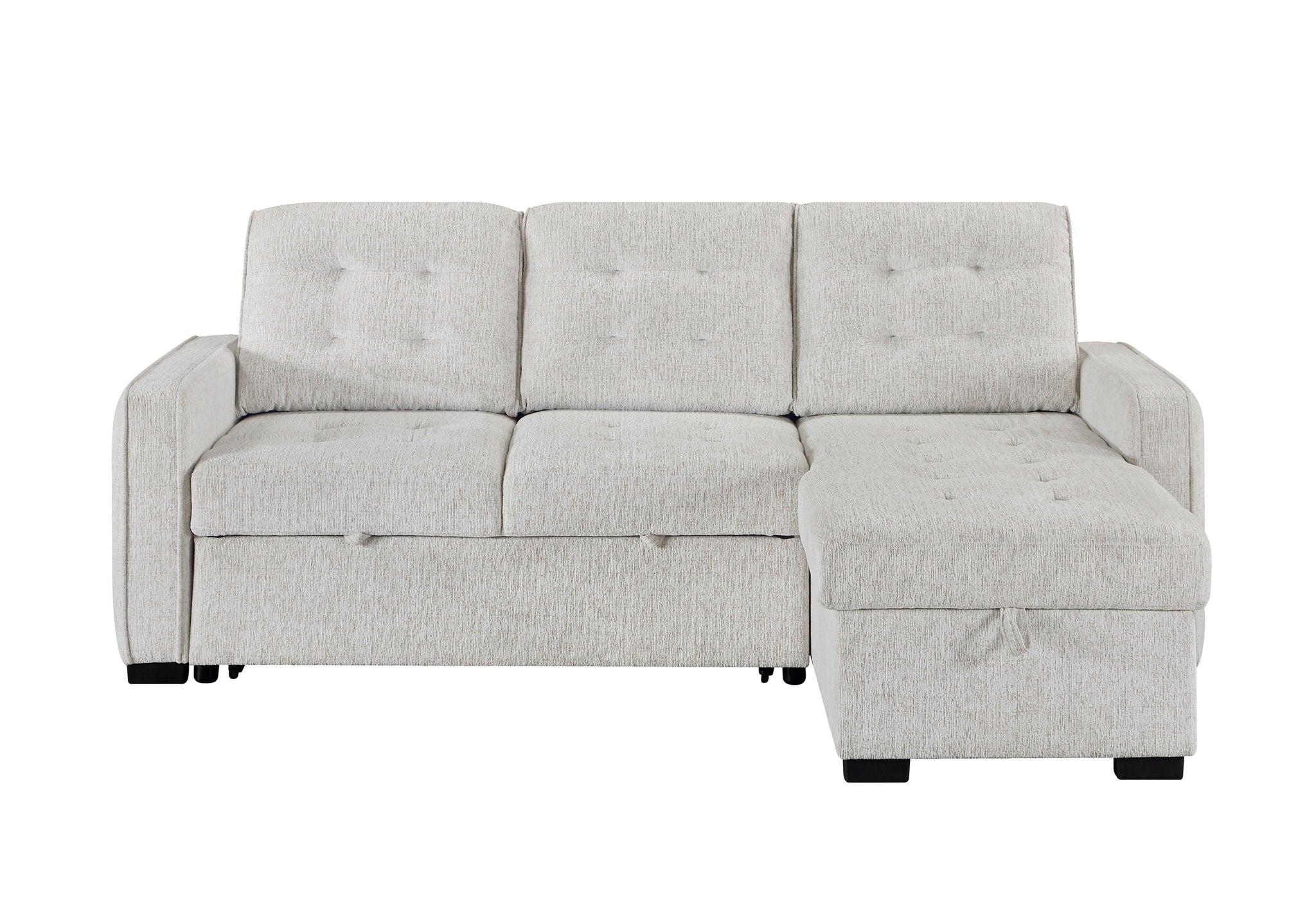 U0707 - Reversible Sofa Bed With Drop Down Table And USB - Beige