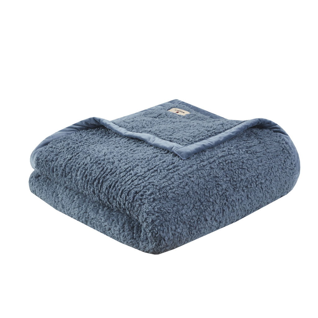 Burlington Berber Blanket - Blue