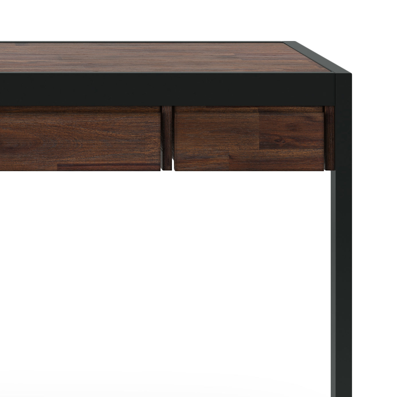 Erina - Small Desk - Distressed Charcoal Brown