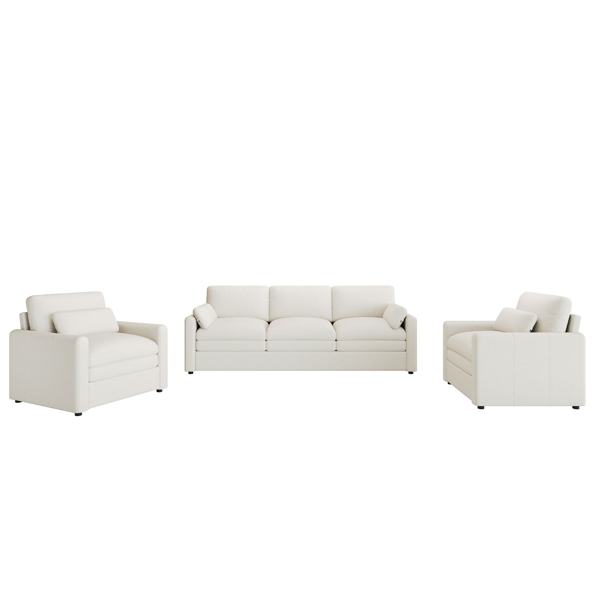 Cozy Sofa Set Oversized Comfy Cloud Sofa With Double Cushion